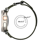 Dây đồng hồ khóa móc và vòng nylon, Dành cho Apple Watch 38mm