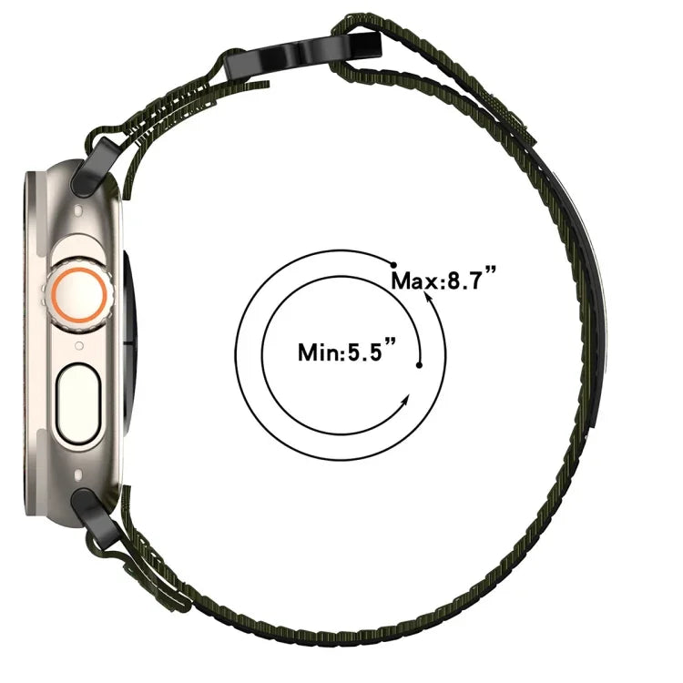 Dây đồng hồ khóa móc và vòng nylon, Dành cho Apple Watch 38mm