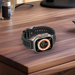 Ordinary Buckle Hybrid Nylon Braid Silicone Watch Band, For Apple Watch 42mm, For Apple Watch 38mm