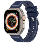 Official Buckle Hybrid Nylon Braid Silicone Watch Band, For Apple Watch 42mm, For Apple Watch 38mm