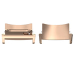 1 Pair 22mm Watch Band Stainless Steel Connector, For OPPO Watch X / X2 / OnePlus Watch 2 / 2R