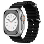 ZGA Ocean Silicone Watch Band, For Apple Watch Series 10 46mm, For Apple Watch Series 10 42mm, For Apple Watch SE 2023 44mm, For Apple Watch Ultra 2 49mm, For Apple Watch Series 9 45mm, For Apple Watch Ultra 49mm, For Apple Watch Series 8 45mm         ...