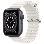 ZGA Ocean Silicone Watch Band, For Apple Watch Series 10 46mm, For Apple Watch Series 10 42mm, For Apple Watch SE 2023 44mm, For Apple Watch Ultra 2 49mm, For Apple Watch Series 9 45mm, For Apple Watch Ultra 49mm, For Apple Watch Series 8 45mm         ...