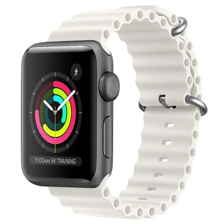 Dây đồng hồ silicone ZGA Ocean, Dành cho Apple Watch Series 4 44mm, Dành cho Apple Watch Series 3 42mm, Dành cho Apple Watch Series 2 42mm, Dành cho Apple Watch 42mm