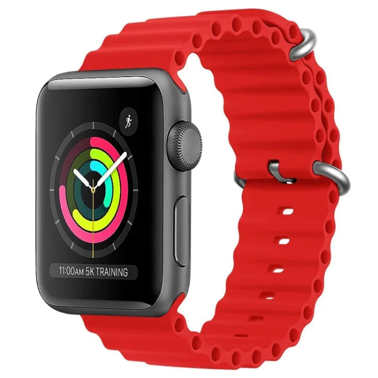 Dây đồng hồ silicone ZGA Ocean, Dành cho Apple Watch Series 4 44mm, Dành cho Apple Watch Series 3 42mm, Dành cho Apple Watch Series 2 42mm, Dành cho Apple Watch 42mm