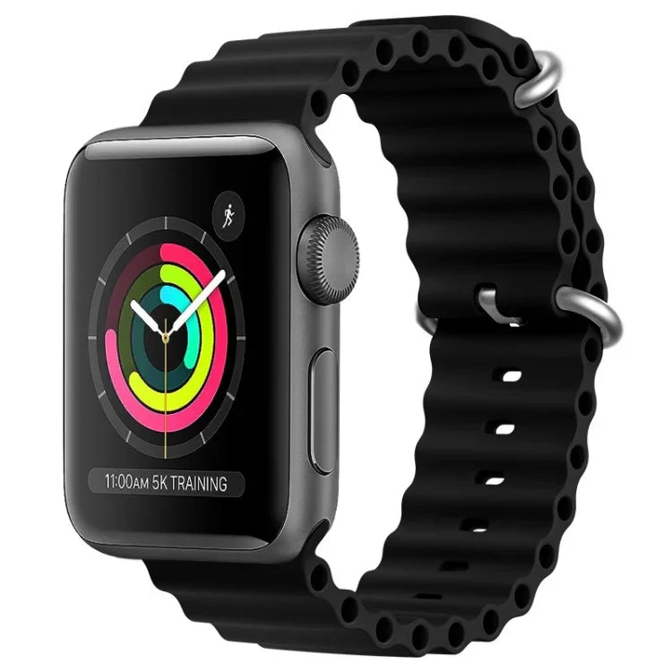 Dây đồng hồ silicone ZGA Ocean, Dành cho Apple Watch Series 4 44mm, Dành cho Apple Watch Series 3 42mm, Dành cho Apple Watch Series 2 42mm, Dành cho Apple Watch 42mm