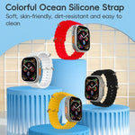 Dây đồng hồ silicone ZGA Ocean, Dành cho Apple Watch Series 4 44mm, Dành cho Apple Watch Series 3 42mm, Dành cho Apple Watch Series 2 42mm, Dành cho Apple Watch 42mm