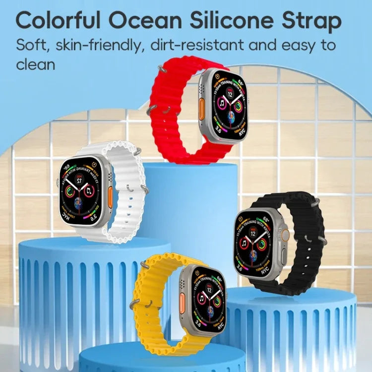 Dây đồng hồ silicone ZGA Ocean, Dành cho Apple Watch Series 4 44mm, Dành cho Apple Watch Series 3 42mm, Dành cho Apple Watch Series 2 42mm, Dành cho Apple Watch 42mm
