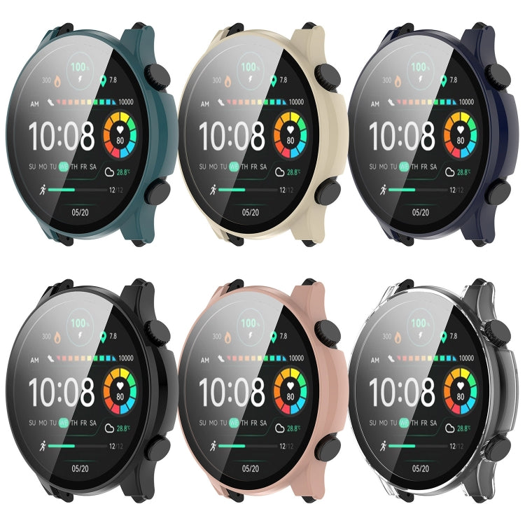 PC + Tempered Film Integrated Watch Protective Case, For Xiaomi Haylou RT3 / Solar Plus LS16