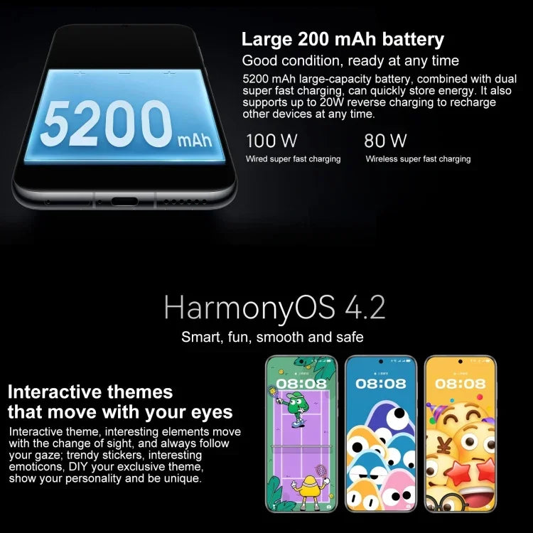 HUAWEI Pura 70 Ultra, Nhận diện vân tay trên màn hình, Màn hình 6.8 inch HarmonyOS 4.2 Kirin 9010 Octa Core lên đến 2.3GHz, NFC, OTG, Không hỗ trợ Google Play, 16GB+512GB, 16GB+1TB