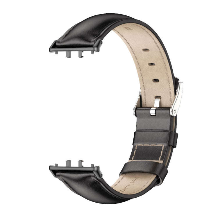 Dây đồng hồ da thật hai mặt Mijobs, dành cho Samsung Galaxy Fit 3