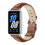 Dây đồng hồ da thật hai mặt Mijobs, dành cho Samsung Galaxy Fit 3