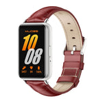 Dây đồng hồ da thật hai mặt Mijobs, dành cho Samsung Galaxy Fit 3