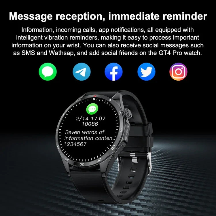 Đồng hồ thông minh GTS4/LT09 1.5 inch IP67 theo dõi thể dục sức khỏe Hỗ trợ gọi Bluetooth / Ngủ / Oxy trong máu / Nhịp tim, Dây silicone, Dây thép