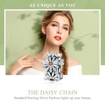 Mặt dây chuyền bạc S925 vòng hoa cúc hạt trang sức làm vòng tay dây chuyền