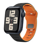 Dây đồng hồ silicone khóa ngược họa tiết sóng, dành cho Apple Watch Series 10 46mm, dành cho Apple Watch Series 10 42mm, dành cho Apple Watch SE 2023 44mm, dành cho Apple Watch SE 2023 40mm