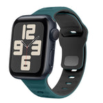 Dây đồng hồ silicone khóa ngược họa tiết sóng, dành cho Apple Watch Series 10 46mm, dành cho Apple Watch Series 10 42mm, dành cho Apple Watch SE 2023 44mm, dành cho Apple Watch SE 2023 40mm
