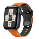 Dây đồng hồ silicone khóa ngược họa tiết sóng, dành cho Apple Watch Series 10 46mm, dành cho Apple Watch Series 10 42mm, dành cho Apple Watch SE 2023 44mm, dành cho Apple Watch SE 2023 40mm