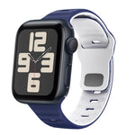 Dây đồng hồ silicone khóa ngược họa tiết sóng, dành cho Apple Watch Series 10 46mm, dành cho Apple Watch Series 10 42mm, dành cho Apple Watch SE 2023 44mm, dành cho Apple Watch SE 2023 40mm