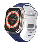Dây đồng hồ silicone khóa ngược họa tiết sóng, dành cho Apple Watch Ultra 2 49mm, dành cho Apple Watch Series 9 45mm, dành cho Apple Watch Series 9 41mm, dành cho Apple Watch Ultra 49mm