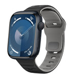 Dây đồng hồ silicone khóa ngược họa tiết sóng, dành cho Apple Watch Ultra 2 49mm, dành cho Apple Watch Series 9 45mm, dành cho Apple Watch Series 9 41mm, dành cho Apple Watch Ultra 49mm