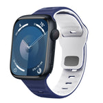 Dây đồng hồ silicone khóa ngược họa tiết sóng, dành cho Apple Watch Ultra 2 49mm, dành cho Apple Watch Series 9 45mm, dành cho Apple Watch Series 9 41mm, dành cho Apple Watch Ultra 49mm