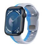 Dây đồng hồ silicone khóa ngược họa tiết sóng, dành cho Apple Watch Ultra 2 49mm, dành cho Apple Watch Series 9 45mm, dành cho Apple Watch Series 9 41mm, dành cho Apple Watch Ultra 49mm