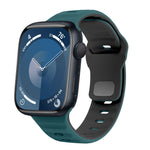 Dây đồng hồ silicone khóa ngược họa tiết sóng, dành cho Apple Watch Ultra 2 49mm, dành cho Apple Watch Series 9 45mm, dành cho Apple Watch Series 9 41mm, dành cho Apple Watch Ultra 49mm