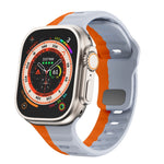Dây đồng hồ silicone khóa ngược họa tiết sóng, dành cho Apple Watch Ultra 2 49mm, dành cho Apple Watch Series 9 45mm, dành cho Apple Watch Series 9 41mm, dành cho Apple Watch Ultra 49mm