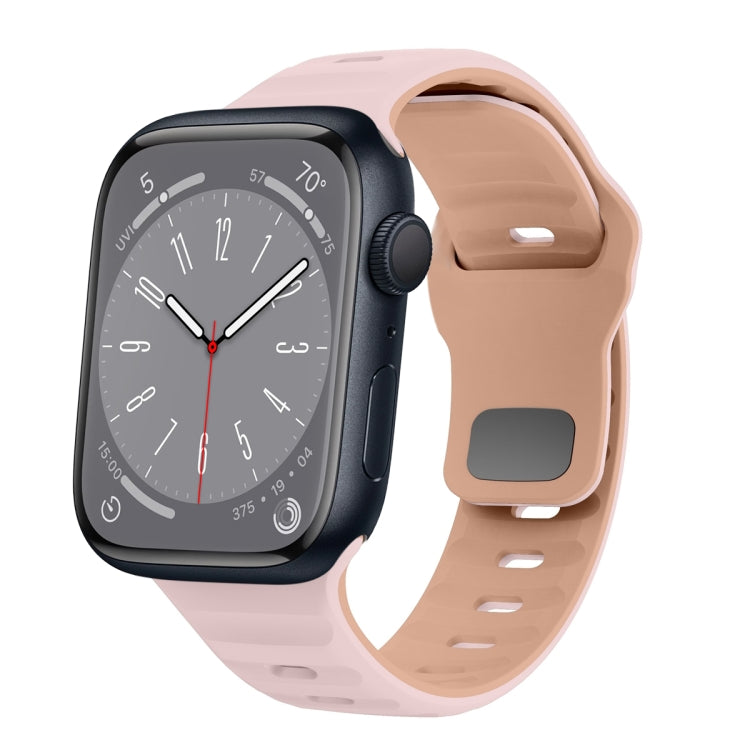 Dây đồng hồ silicone khóa ngược họa tiết sóng, dành cho Apple Watch Series 8 41mm, dành cho Apple Watch Series 8 45mm, dành cho Apple Watch SE 2022 40mm, dành cho Apple Watch SE 2022 44mm