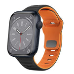 Dây đồng hồ silicone khóa ngược họa tiết sóng, dành cho Apple Watch Series 8 41mm, dành cho Apple Watch Series 8 45mm, dành cho Apple Watch SE 2022 40mm, dành cho Apple Watch SE 2022 44mm