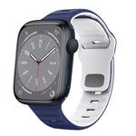Dây đồng hồ silicone khóa ngược họa tiết sóng, dành cho Apple Watch Series 8 41mm, dành cho Apple Watch Series 8 45mm, dành cho Apple Watch SE 2022 40mm, dành cho Apple Watch SE 2022 44mm