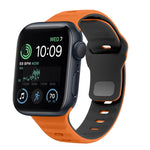 Dây đồng hồ silicone khóa ngược họa tiết sóng, dành cho Apple Watch Series 8 41mm, dành cho Apple Watch Series 8 45mm, dành cho Apple Watch SE 2022 40mm, dành cho Apple Watch SE 2022 44mm
