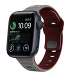 Dây đồng hồ silicone khóa ngược họa tiết sóng, dành cho Apple Watch Series 8 41mm, dành cho Apple Watch Series 8 45mm, dành cho Apple Watch SE 2022 40mm, dành cho Apple Watch SE 2022 44mm