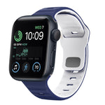 Dây đồng hồ silicone khóa ngược họa tiết sóng, dành cho Apple Watch Series 8 41mm, dành cho Apple Watch Series 8 45mm, dành cho Apple Watch SE 2022 40mm, dành cho Apple Watch SE 2022 44mm