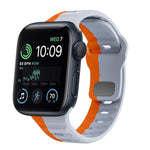 Dây đồng hồ silicone khóa ngược họa tiết sóng, dành cho Apple Watch Series 8 41mm, dành cho Apple Watch Series 8 45mm, dành cho Apple Watch SE 2022 40mm, dành cho Apple Watch SE 2022 44mm