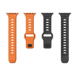 Dây đồng hồ silicone khóa ngược họa tiết sóng