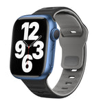 Dây đồng hồ silicone khóa ngược họa tiết sóng, dành cho Apple Watch Series 7 41mm, dành cho Apple Watch Series 7 45mm, dành cho Apple Watch SE 40mm, dành cho Apple Watch SE 44mm