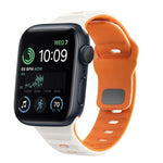 Dây đồng hồ silicone khóa ngược họa tiết sóng, dành cho Apple Watch Series 7 41mm, dành cho Apple Watch Series 7 45mm, dành cho Apple Watch SE 40mm, dành cho Apple Watch SE 44mm