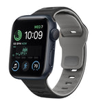 Dây đồng hồ silicone khóa ngược họa tiết sóng, dành cho Apple Watch Series 7 41mm, dành cho Apple Watch Series 7 45mm, dành cho Apple Watch SE 40mm, dành cho Apple Watch SE 44mm