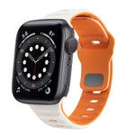 Dây đồng hồ silicone khóa ngược họa tiết sóng, dành cho Apple Watch Series 6 40mm, dành cho Apple Watch Series 6 44mm, dành cho Apple Watch Series 5 44mm, dành cho Apple Watch Series 5 40mm