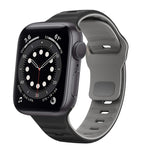 Dây đồng hồ silicone khóa ngược họa tiết sóng, dành cho Apple Watch Series 6 40mm, dành cho Apple Watch Series 6 44mm, dành cho Apple Watch Series 5 44mm, dành cho Apple Watch Series 5 40mm