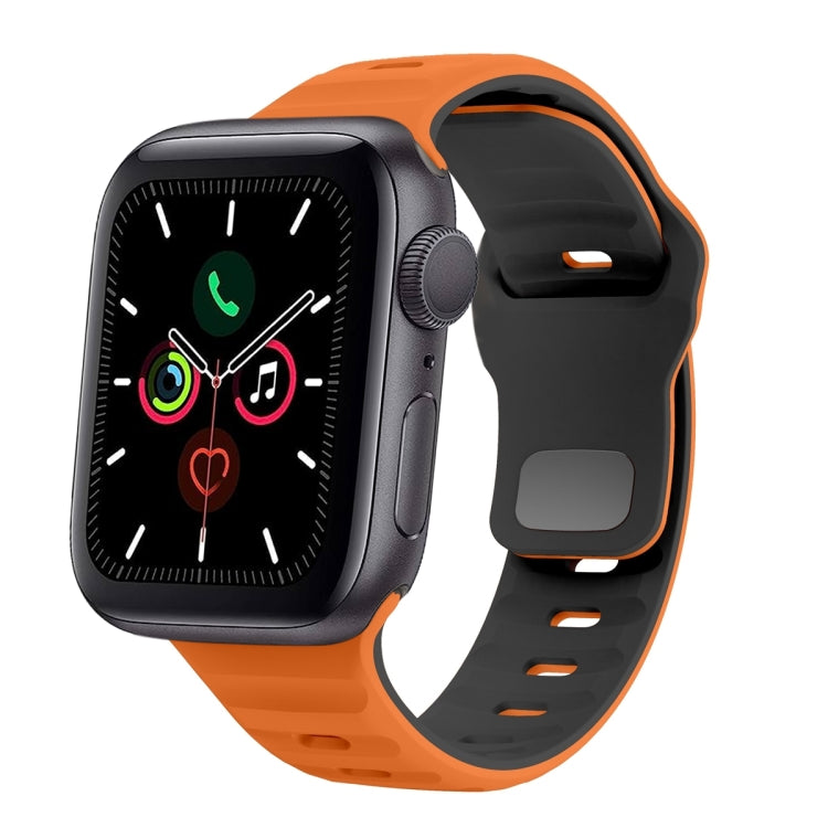 Dây đồng hồ silicone khóa ngược họa tiết sóng, dành cho Apple Watch Series 6 40mm, dành cho Apple Watch Series 6 44mm, dành cho Apple Watch Series 5 44mm, dành cho Apple Watch Series 5 40mm