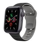 Dây đồng hồ silicone khóa ngược họa tiết sóng, dành cho Apple Watch Series 6 40mm, dành cho Apple Watch Series 6 44mm, dành cho Apple Watch Series 5 44mm, dành cho Apple Watch Series 5 40mm