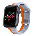 Dây đồng hồ silicone khóa ngược họa tiết sóng, dành cho Apple Watch Series 6 40mm, dành cho Apple Watch Series 6 44mm, dành cho Apple Watch Series 5 44mm, dành cho Apple Watch Series 5 40mm
