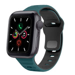 Dây đồng hồ silicone khóa ngược họa tiết sóng, dành cho Apple Watch Series 6 40mm, dành cho Apple Watch Series 6 44mm, dành cho Apple Watch Series 5 44mm, dành cho Apple Watch Series 5 40mm
