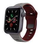 Dây đồng hồ silicone khóa ngược họa tiết sóng, dành cho Apple Watch Series 6 40mm, dành cho Apple Watch Series 6 44mm, dành cho Apple Watch Series 5 44mm, dành cho Apple Watch Series 5 40mm