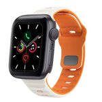 Dây đồng hồ silicone khóa ngược họa tiết sóng, dành cho Apple Watch Series 6 40mm, dành cho Apple Watch Series 6 44mm, dành cho Apple Watch Series 5 44mm, dành cho Apple Watch Series 5 40mm
