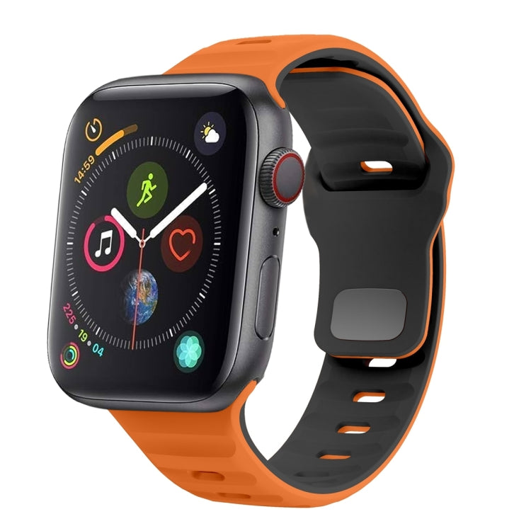 Dây đồng hồ silicone khóa ngược họa tiết sóng, dành cho Apple Watch Series 4 44mm, dành cho Apple Watch Series 4 40mm, dành cho Apple Watch Series 3 38mm, dành cho Apple Watch Series 3 42mm