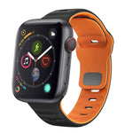 Dây đồng hồ silicone khóa ngược họa tiết sóng, dành cho Apple Watch Series 4 44mm, dành cho Apple Watch Series 4 40mm, dành cho Apple Watch Series 3 38mm, dành cho Apple Watch Series 3 42mm